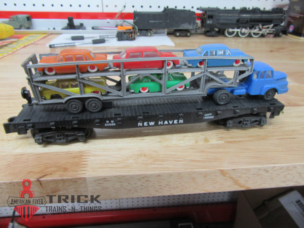 New Haven Flat Car With Car Carrier